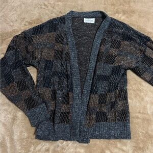 Vintage J.J. Cochran Plaid Cardigan Sweater | Made in USA | Button Front